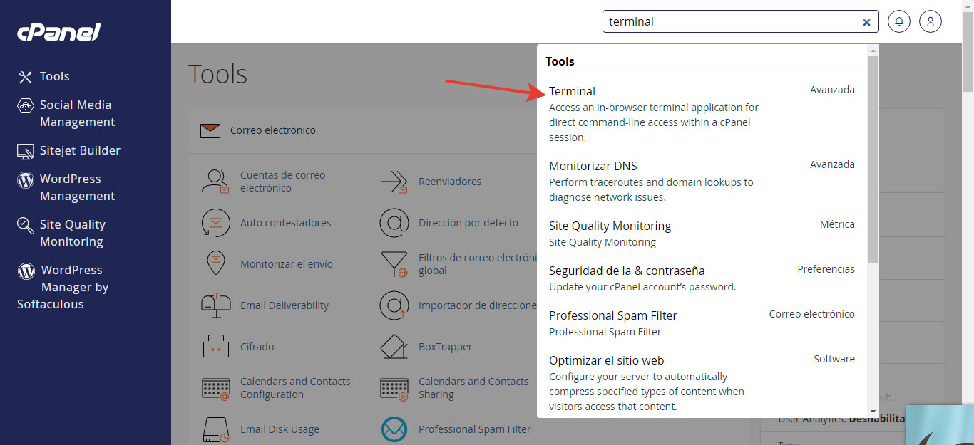 Migración cPanel