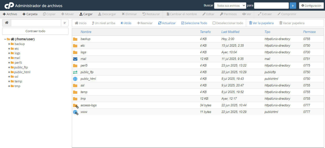 Migración cPanel